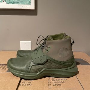 Fenty x Puma green high-top sneaker
